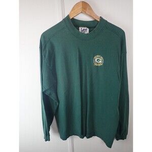 Lee Sport Vintage GREEN BAY PACKERS Pullover Long Sleeve Shirt Men’s Size Large
